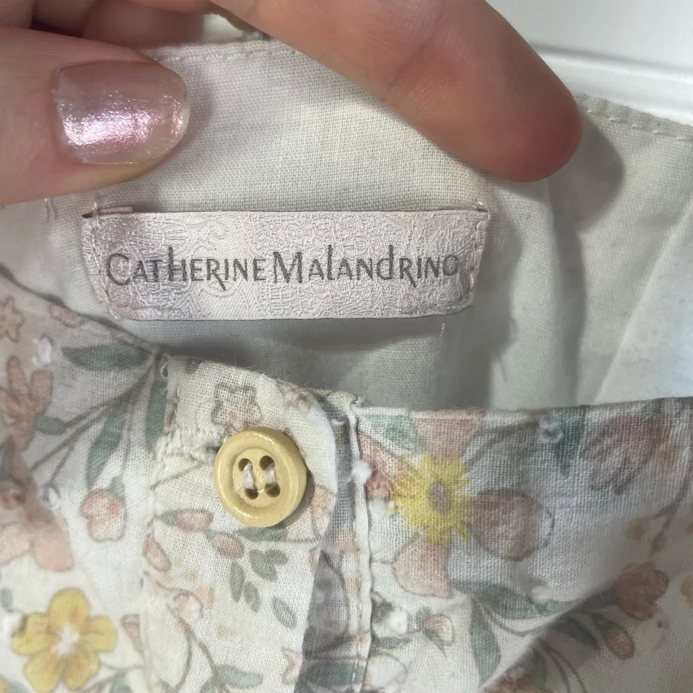 Catherine Malandrino Floral Tiered Sleeveless Button Front Dress 18month-2T - Picture 6 of 10